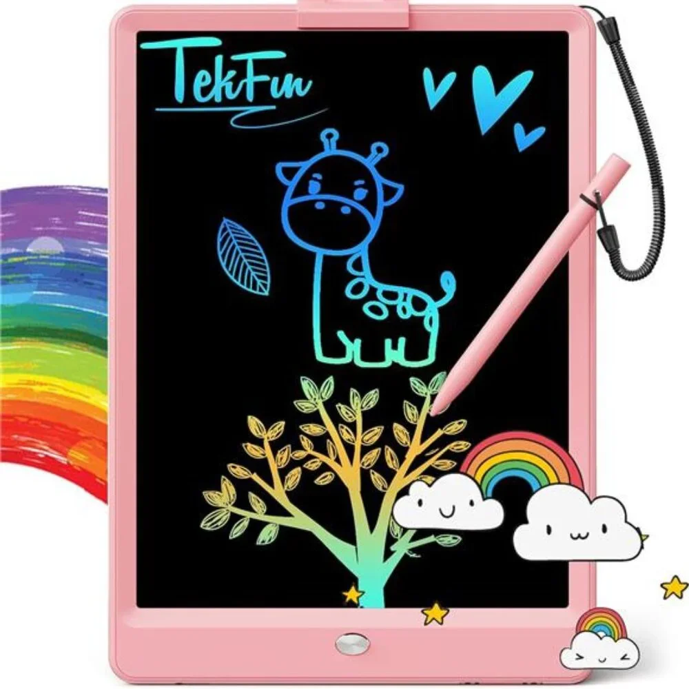 Kids LCD Writing‎ Tablet Doodle Board, 10inch Colorful Drawing Pad for Girls